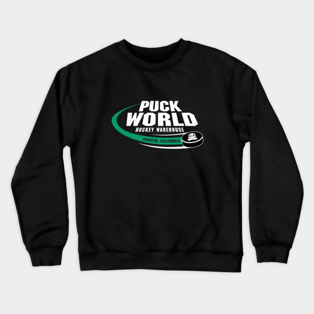 Puck World Hockey Warehouse Crewneck Sweatshirt by StevenReeves